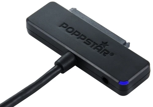 USB 3.1 Typ A Festplattenadapter für SATA SSDs, 2,5 / 3,5" (ohne Netzteil)