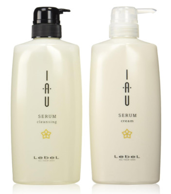 Lebel IAU Serum Cleansing Shampoo 600ml & Cream Treatment 600ml Set Neu