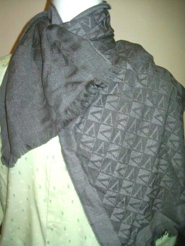 Men's Scarf Made in Italy Gian Franco Ferre 72'' Long Reversible Stretchy - Picture 9 of 11