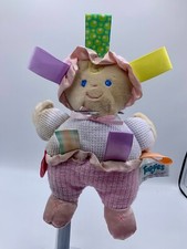 Taggies Mary Meyer My First Doll Pink White Waffle Plush Condition Issues See