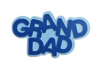 Grand Dad Cardstock Words with Backgrounds Die Cuts Scrapbook 6 Pieces