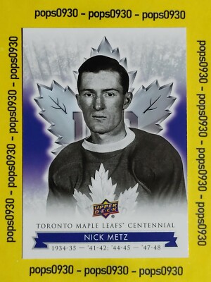 Nick Metz, Toronto Maple Leafs, 2017, Centennial Edition, #24