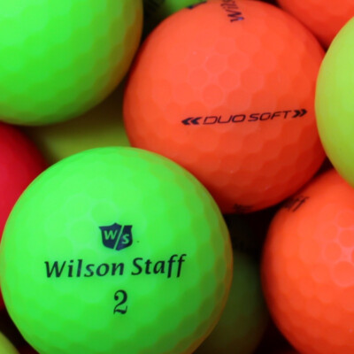 36 Wilson Staff DUO Soft Optix Matt Bunt AAAA Lakeballs Top-Qualität Matte
