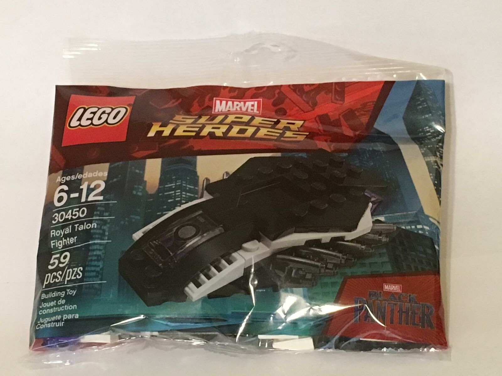 LEGO Super Heroes Black Panther Royal Talon Fighter 30450 Sealed Retired