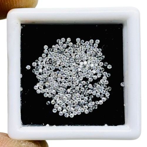 Lot en gros VVS 330 pièces couleur D moissanite blanche lâche 0,9 mm taille diamant ronde - Photo 1 sur 9