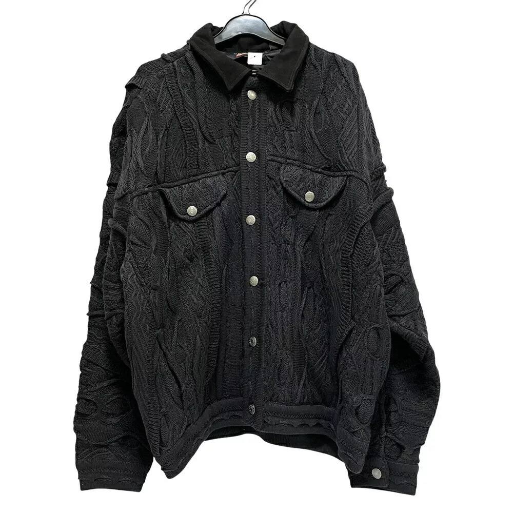 Veste camionneur Supreme X Coogi RN101837 23SS taille L noir tricot survêtement