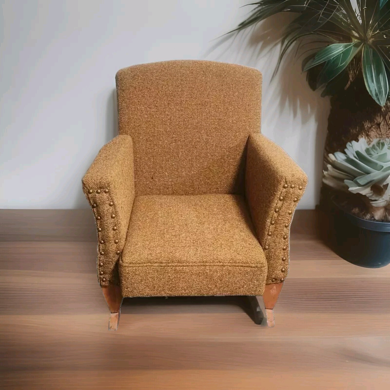 Vintage 1950s Mid-Century Kids Rocking Chair with Springs