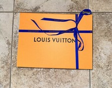 Authentic Louis Vuitton Magnetic Storage Gift Box 14x10x5 Medium Large Ribbon