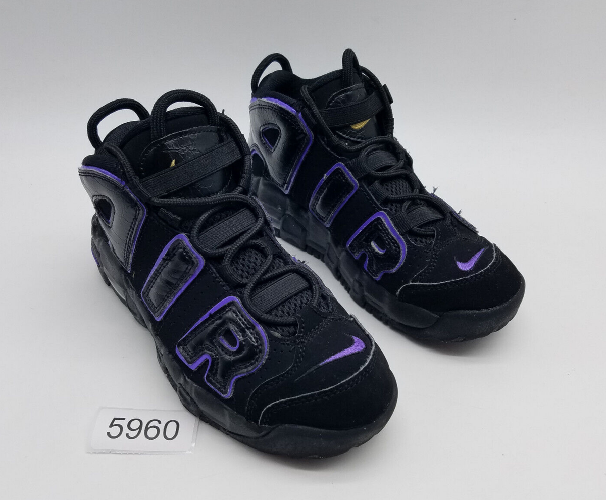 Nike Air More Uptempo (GS) Boy's Size 3Y Sneakers Black Nike Air More Uptempo (GS) Boy's Size 3Y Sneakers Black