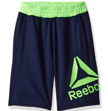NEW Reebok Boys' Delta Logo Indigo Athletic Short, Sz 5