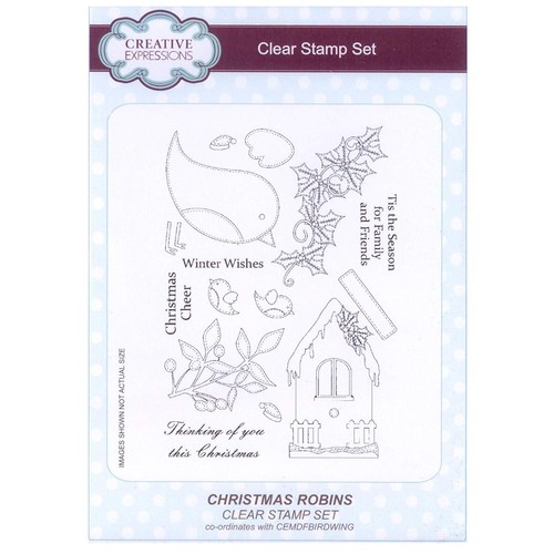 Creative Expressions Clear Stamp Set CHOOSE ONE Christmas Holiday Themes - Foto 3 di 20