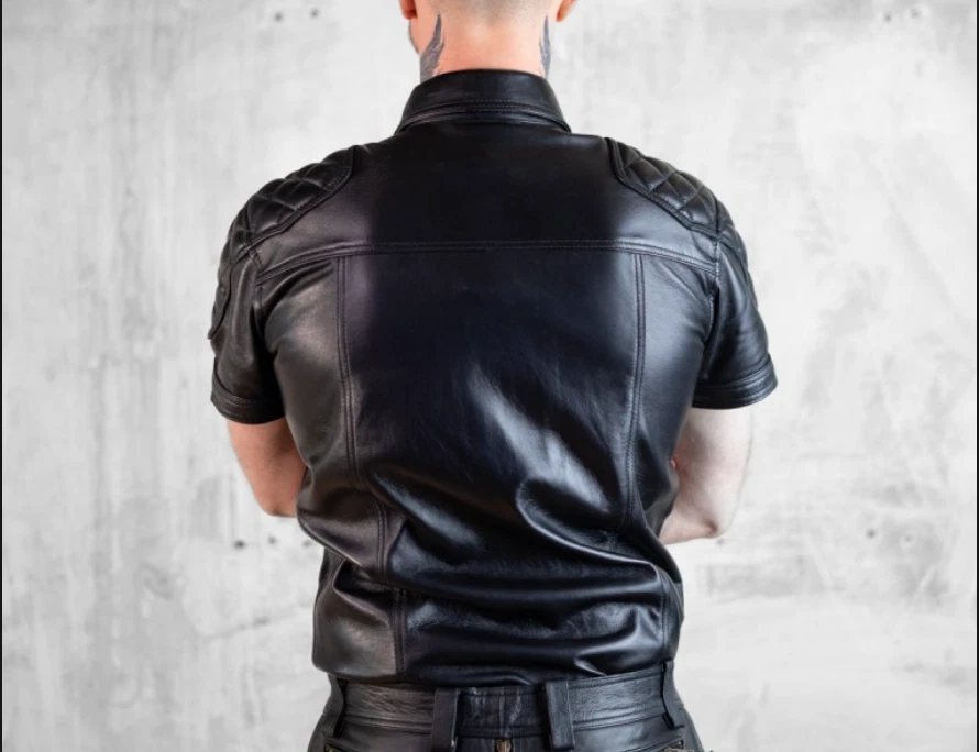 Boxer Barcelona Leather Biker Shirt - Berlin10 size S - Image 2 of 4