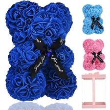 Flower Rose Bear,Romantic Gift for Valentine's Mother's Day, Christmas, Birth...