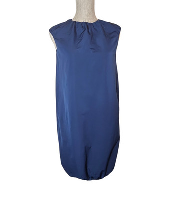 'S Max Mara Cocoon Dress Size 4 Bubble Hem Minimalist Sculptural Monochromatic
