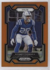2023 Panini Prizm Orange Prizm 211/249 Rodney Thomas II #130 14md