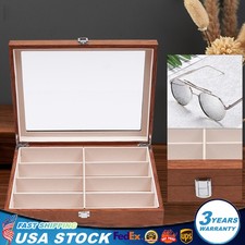 Multi Sunglasses Organizer for Women Men Eyeglasses Eyewear Display Case 8-Slots