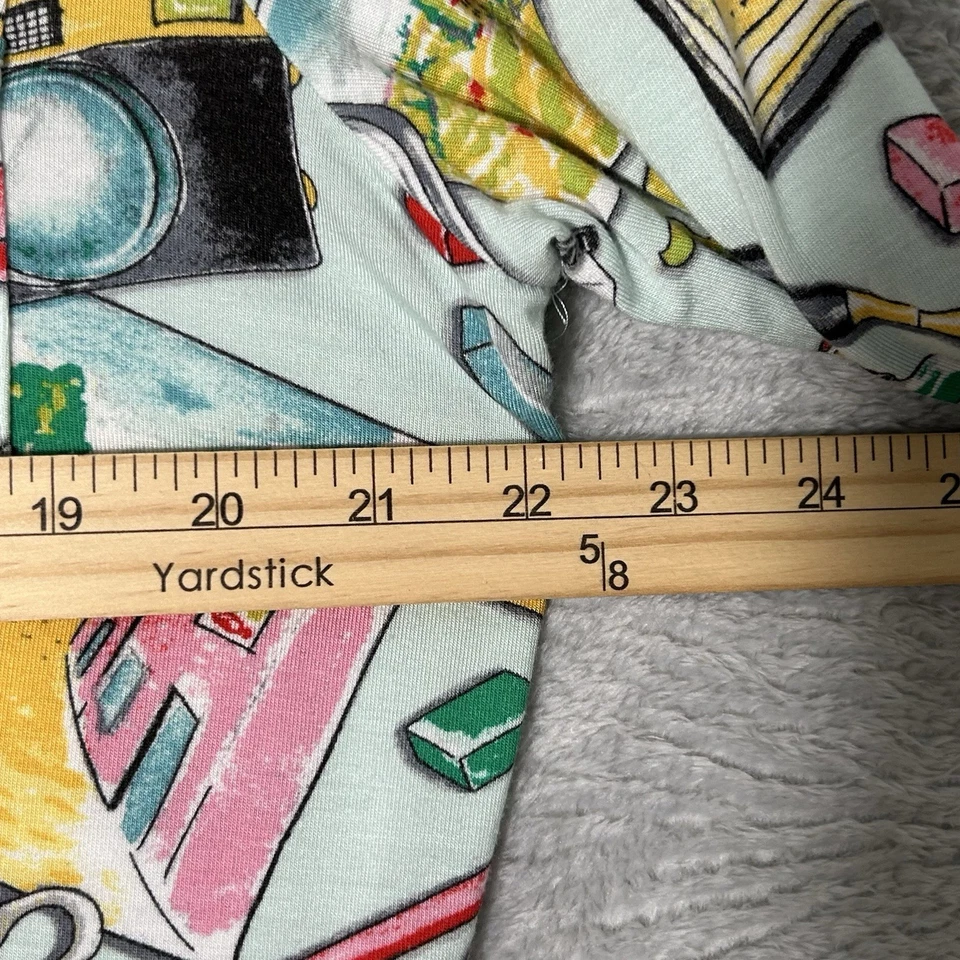 Nick & Nora Pajama Set Womens Large Art Paint Brush Modal Photography Paris Book - Image 3 of 4