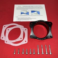 Holley 717-15 Throttle Body Angle Adapter - LS and LT, and LT4 Intakes