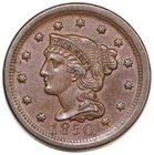 Photo of a 1850-P Large Cent from an eBay listing that sold on Jul 16, 2026
