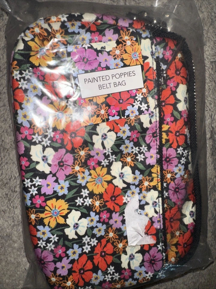 BRIGHTON Pacote de Cinto Transversal PAPOULAS PINTADAS Nylon Floral Novo Com Etiqueta $78 - Imagem 3 de 4
