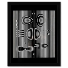 Victor Vasarely (1908-1997), "Manipur de la serie Ondulatoires" Framed 1973 Heli