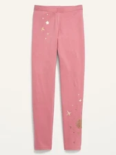 Old Navy Kid Girls Built-In Tough Full-Length Leggings Pink Gold Size XL (14-16)
