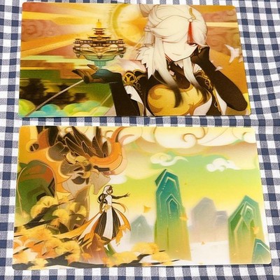 Genshin Ningguang Zhongli Illustration Card