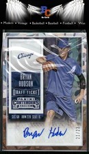 2015 Panini Contenders #42 Bryan Hudson Draft Ticket Autographs Cracked Ice
