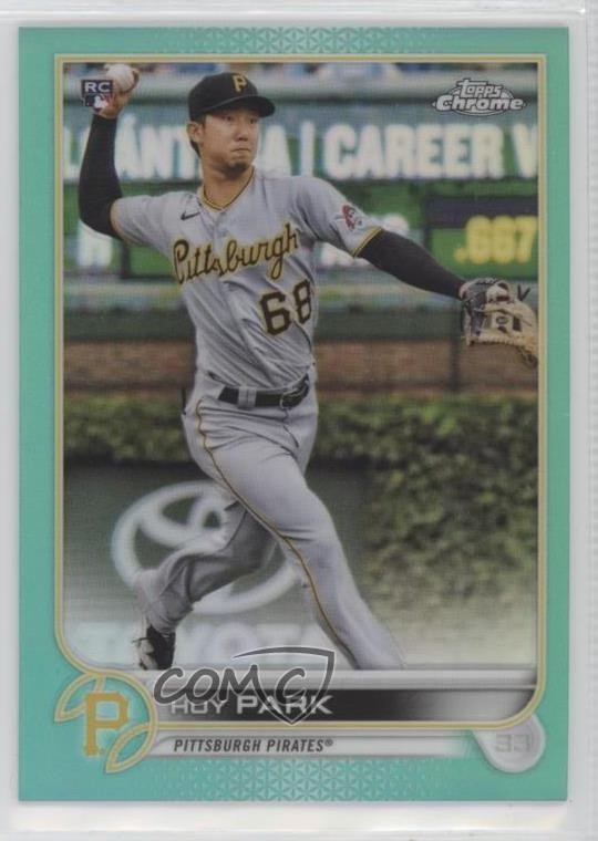 2022 Topps Chrome Aqua Refractor 177/199 Hoy Park #32 1c9