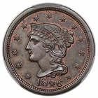 Photo of a 1846-P Large Cent from an eBay listing that sold on Jul 23, 2026