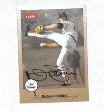 2002 Fleer Greats Jim Palmer Auto Autograph Card Orioles HOF