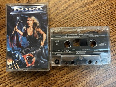 Doro Pesch - Force Majeure Cassette 1989 Metal PolyGram VG+++