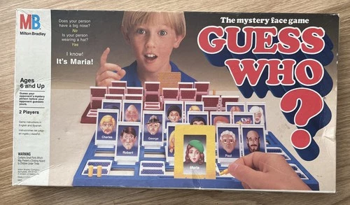 VINTAGE Guess Who? 1991 Milton Bradley Classic Game 90s Kids. No English Guide
