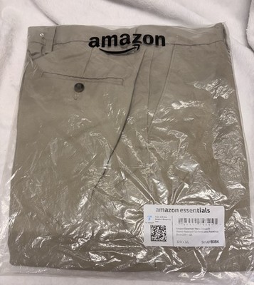 Amazon Essentials Men s Classic Fit Wrinkle Resistant Flat Front Chino PantKhaki