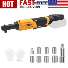 Cordless Electric Ratchet Wrench，3/8" Power Ratchet Tool Kit