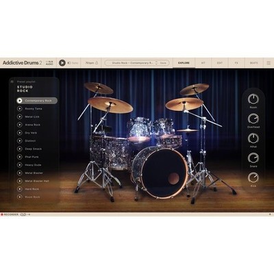 XLN Addictive Drums 2 + Studio Rock ADPak (Audio Plugin, VST, AU, AAX ...