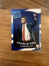 Charlie Kirk Rated Rookie Custom Card 50 % Profit Will Be Donated To TPUSA