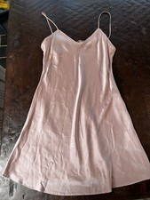 SilkSilky Women's 100% Silk Ballet Pink Dress/ Slip. Sz Small Perfect Condition