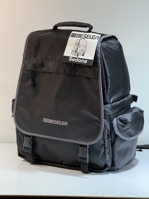 CAMERA Waterproof Backpack Shoulder BAG Hiking Pockets BESELER Black New