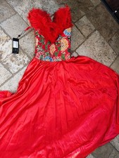 GORGEOUS CHINESE ASIAN CHEONGSAM LUNAR NEW YEAR WEDDING DRESS Size Small