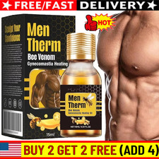 Bee Venom Gynecomastia Heating Oil, Men Therm...