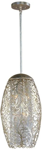 Maxim Arabesque 13" Wide Golden Silver Pendant Light - Picture 2 of 4