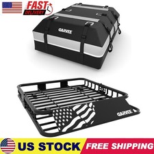 46 5164 Universal Roof Rack Basket Suv Rooftop Cargo Carrier With Cargo Bag