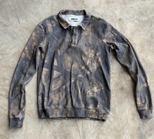 Metalwood Studios Golf Camo Mini Logo Thermal Polo Size Small