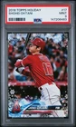 2018 TOPPS HOLIDAY #17 SHOHEI OHTANI ROOKIE RC PSA 9