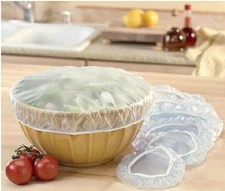 Set of 12 Reusable Elastic Bowl, Dish & Plate Covers - 3 Sizes