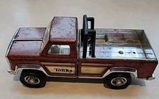 Tonka Toy Vintage Pickup Truck Brown Pressed Steel Made In USA 1970s