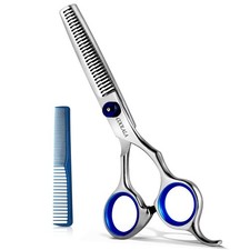 COOLALA Stainless Steel Hair Cutting Scissors Thinning Shears 6.5 Inch Profes...