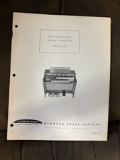Hammond Organ L-100 Series Service Manual w/ 3 Foldout Schematics 28 Pages