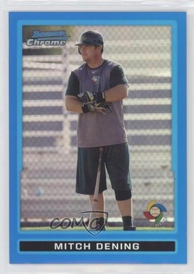 2009 Bowman Chrome World Baseball Classic Blue Refractor 2/150 Mitch Dening 9d1